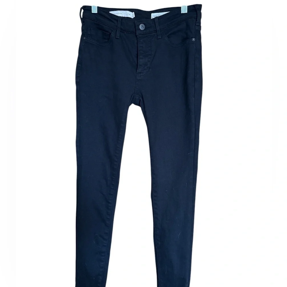 Anthropologie Pilcro and the Letterpress Jeans High Rise Skinny Black Denim  25 - Picture 14 of 14